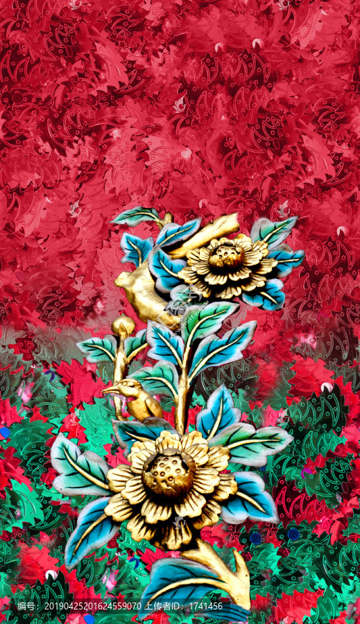 數(shù)碼印花定位花