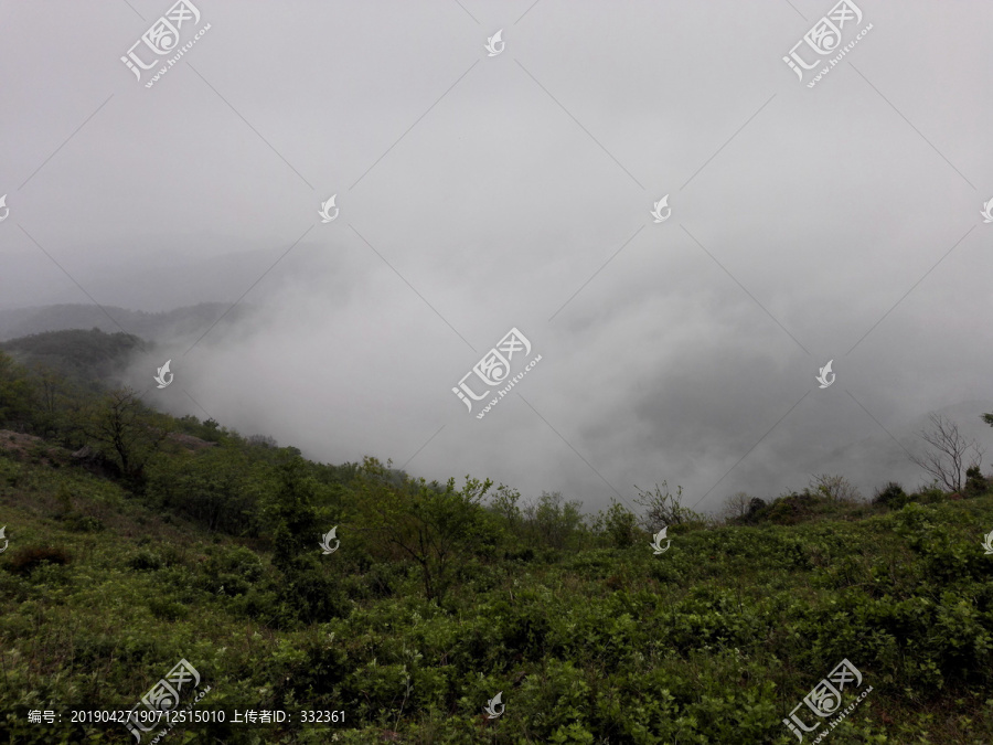 起雾的山岚