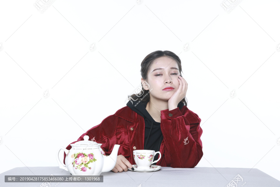 下午茶高清女性摄影大图