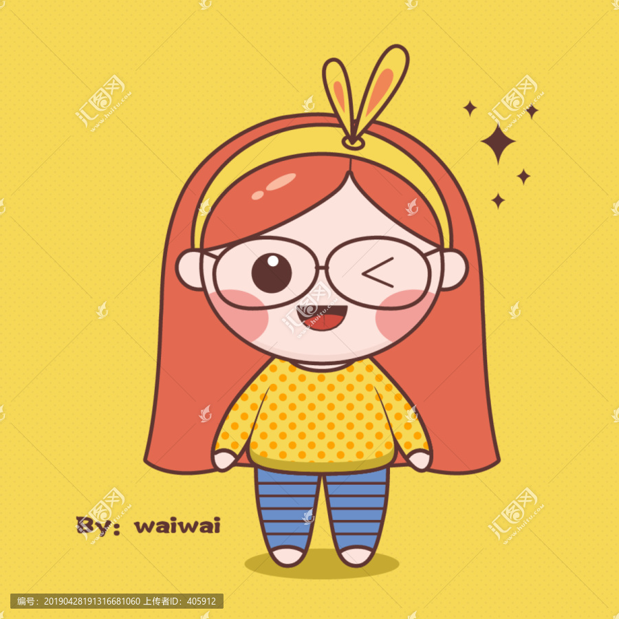 Q版女孩頭像