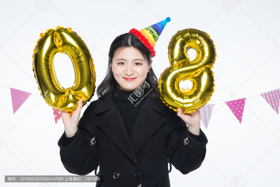 女孩生日派对摄影图片