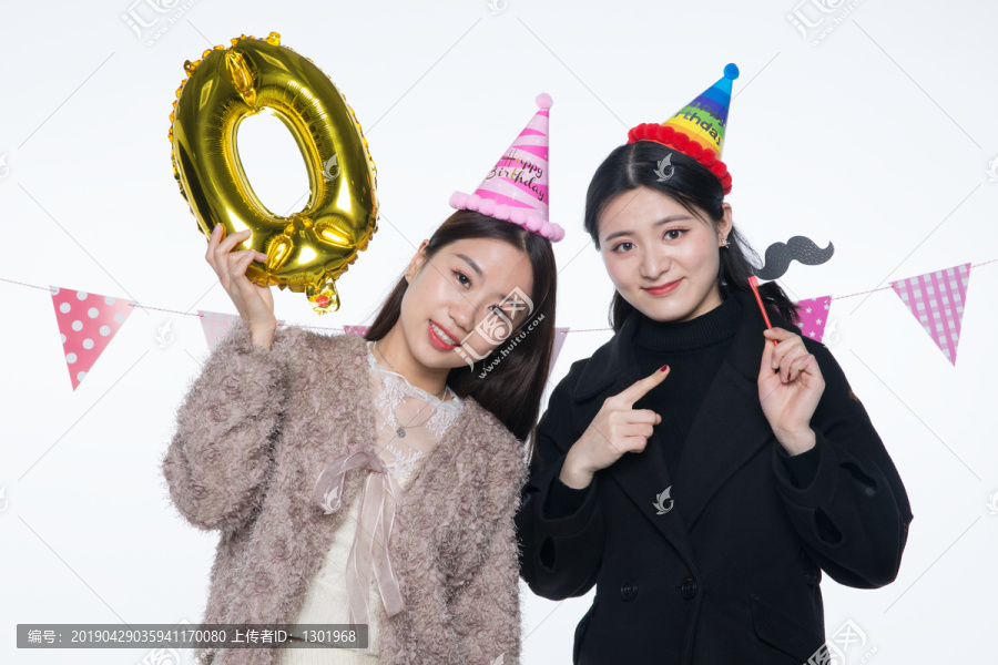 女孩生日派对图片素材