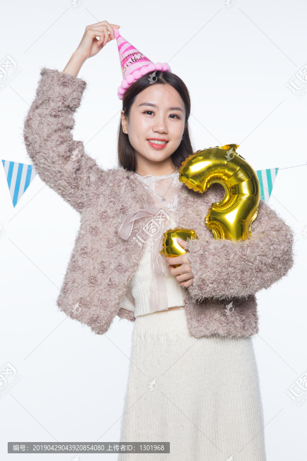 女孩生日派对高清素材