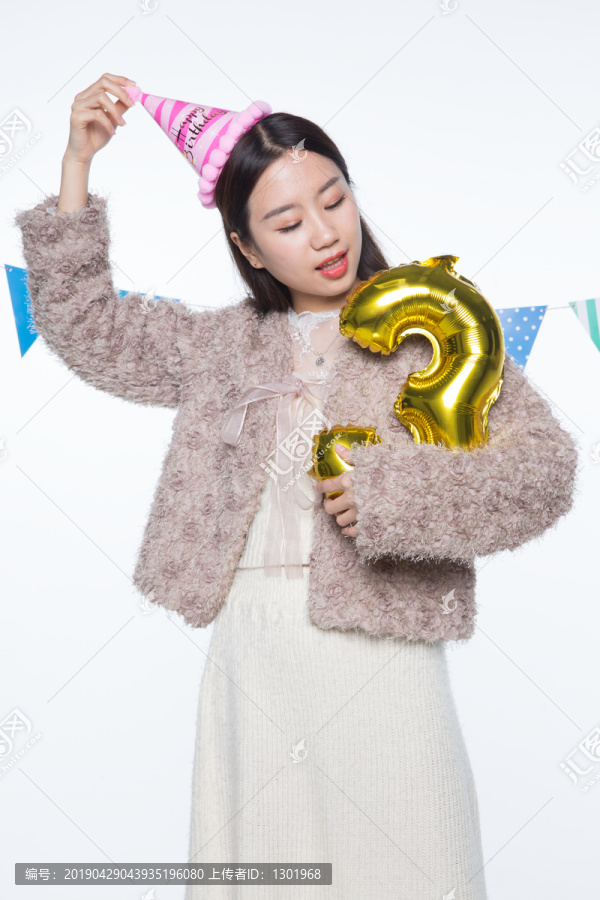 女孩生日派对高清素材