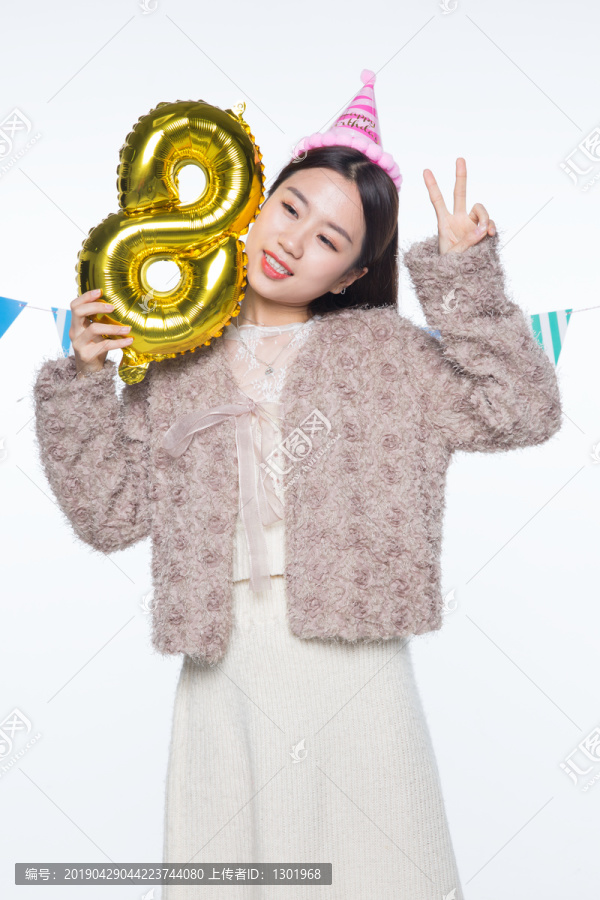 女孩生日派对高清素材