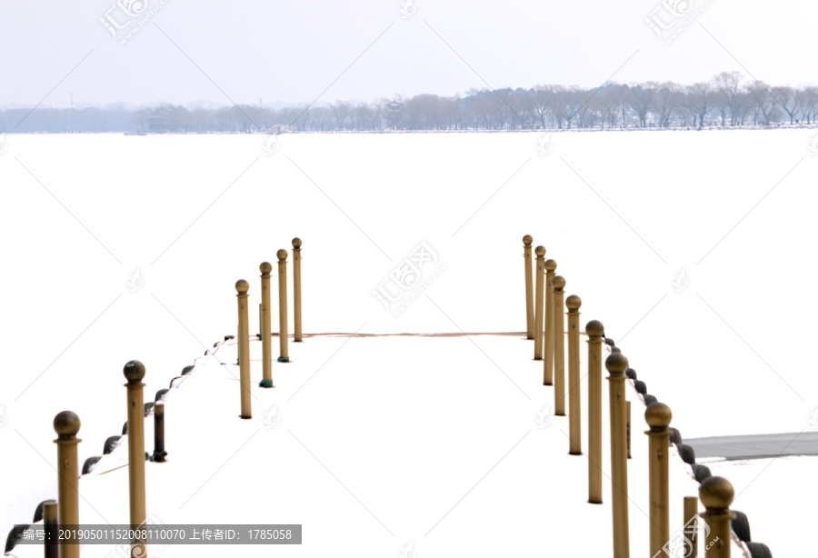 昆明湖雪景