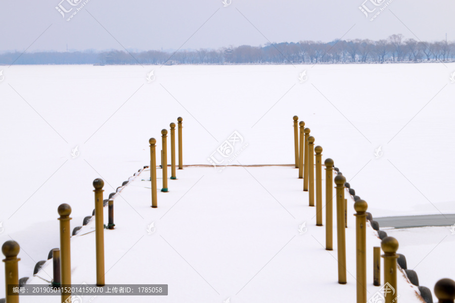 昆明湖雪景