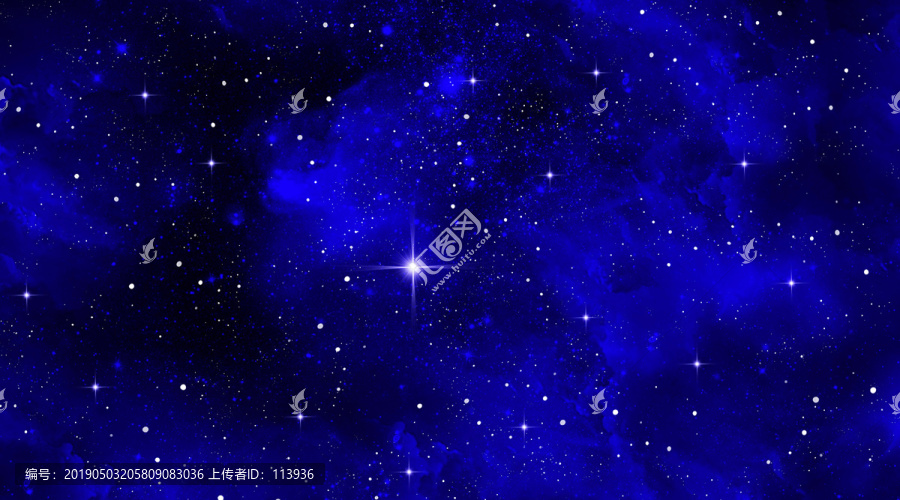 藍色星空背景
