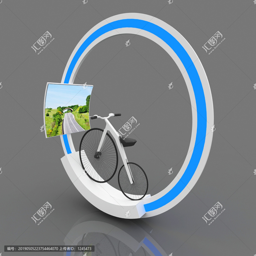 體驗(yàn)自行車3D模型