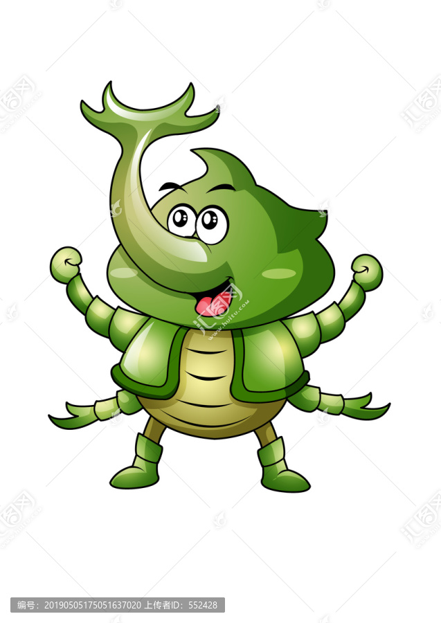 獨角仙卡通設(shè)計