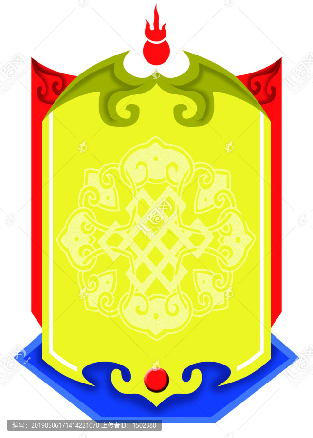 蒙古元素框