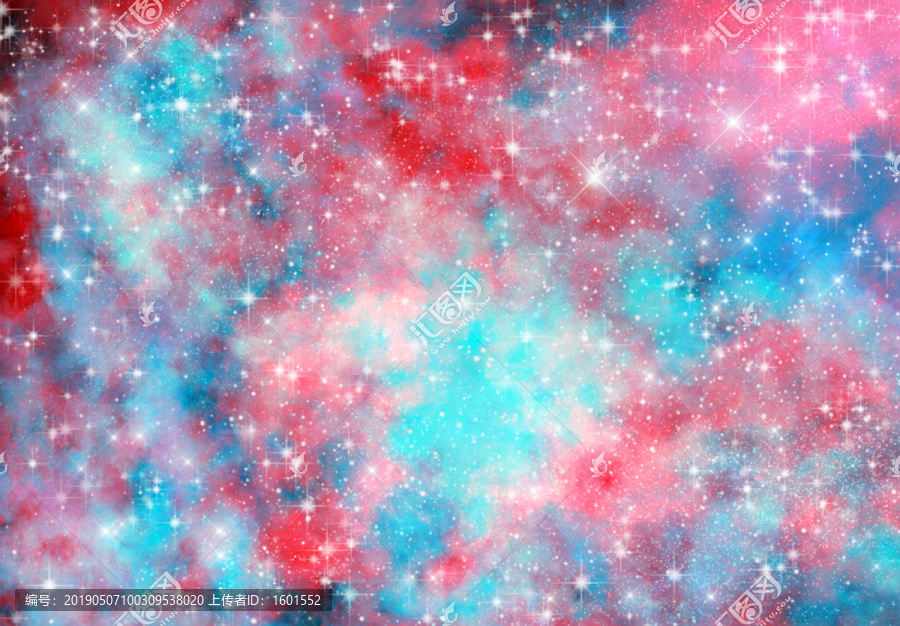 高清夢幻唯美的璀璨星空裝飾畫
