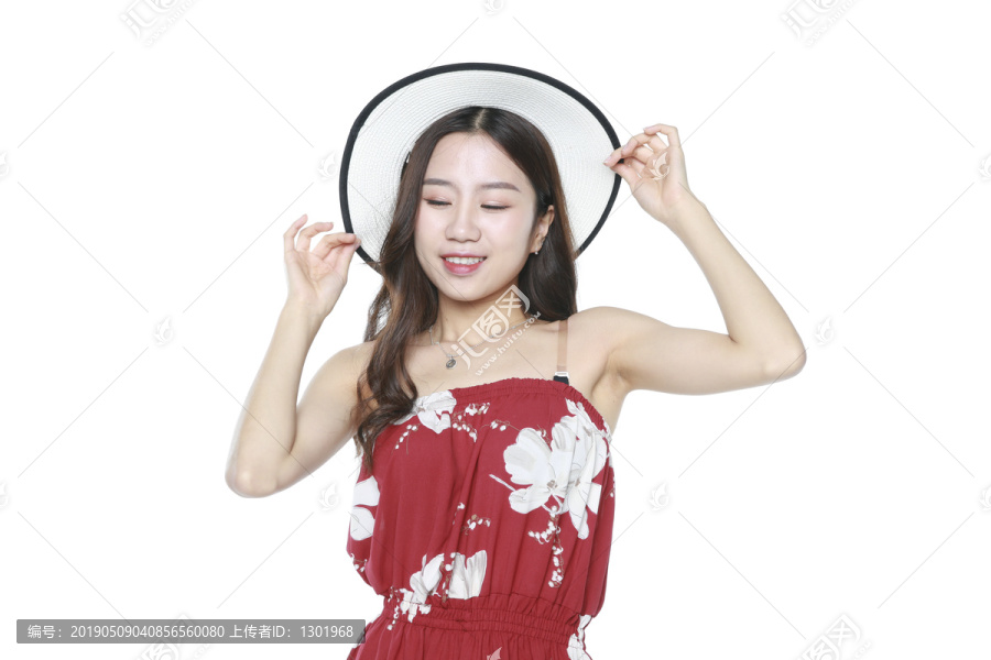 气质美女夏日摄影图片