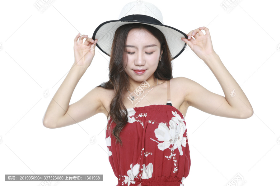 气质美女夏日摄影图片