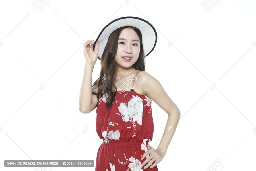 气质美女夏日摄影图片