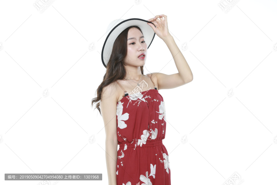 气质美女夏日摄影图片