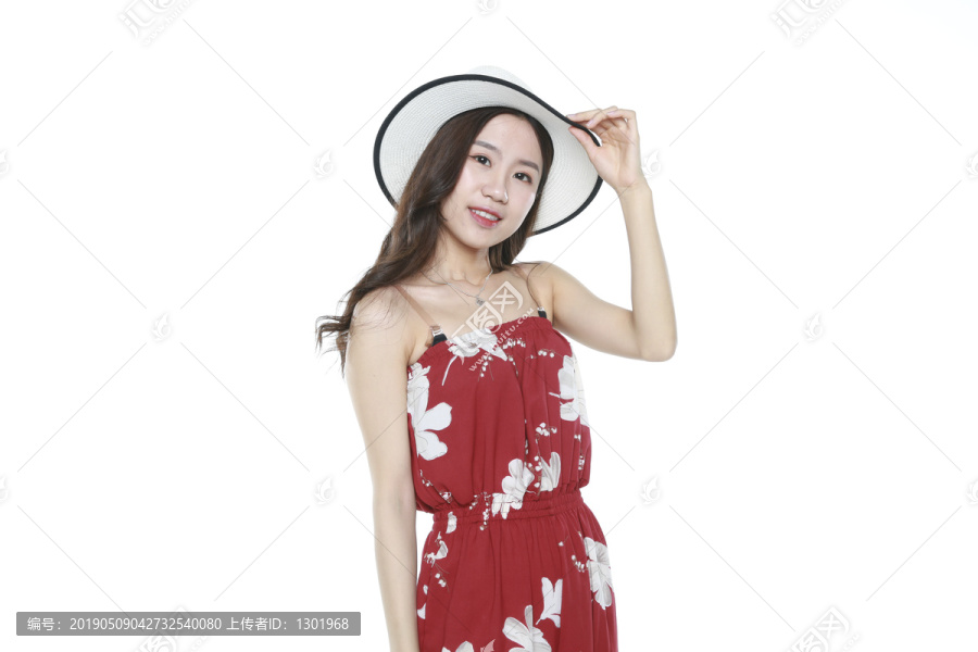 气质美女夏日摄影图片