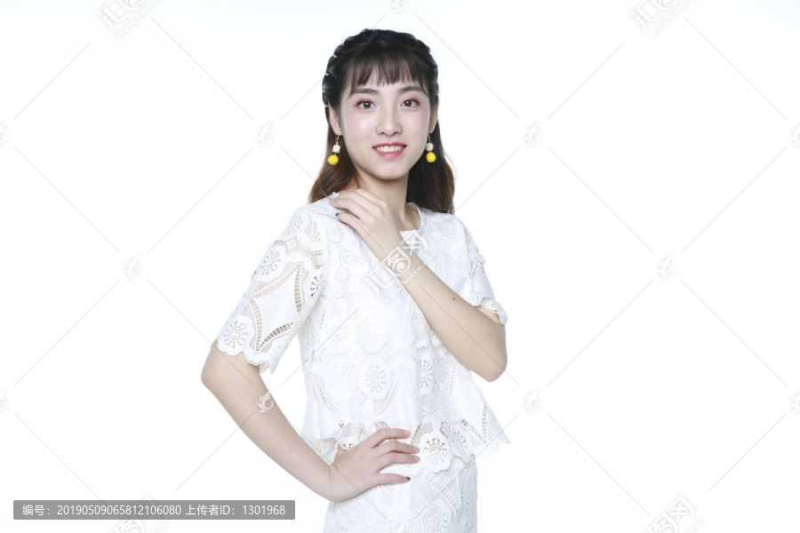 清新女孩夏日写真摄影	