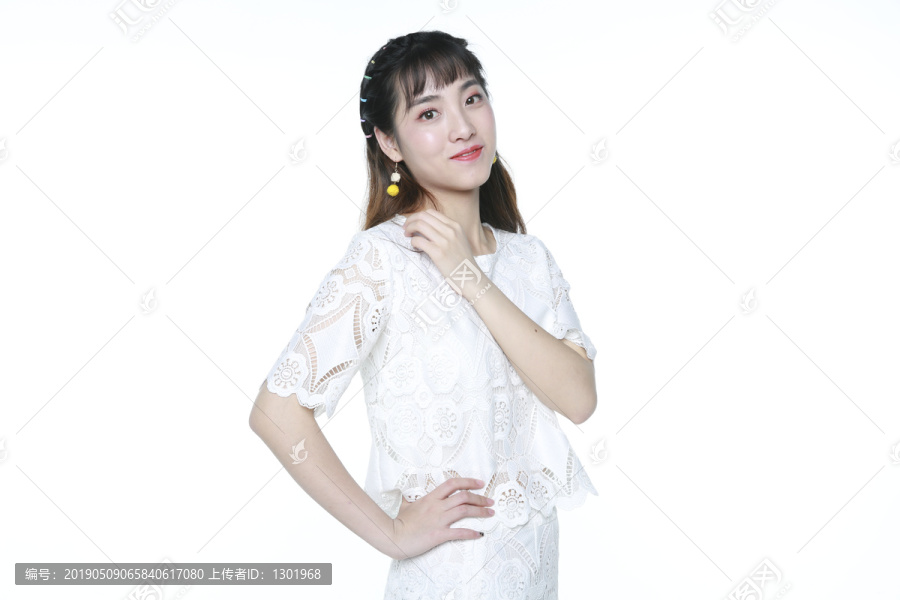 清新女孩夏日写真摄影	