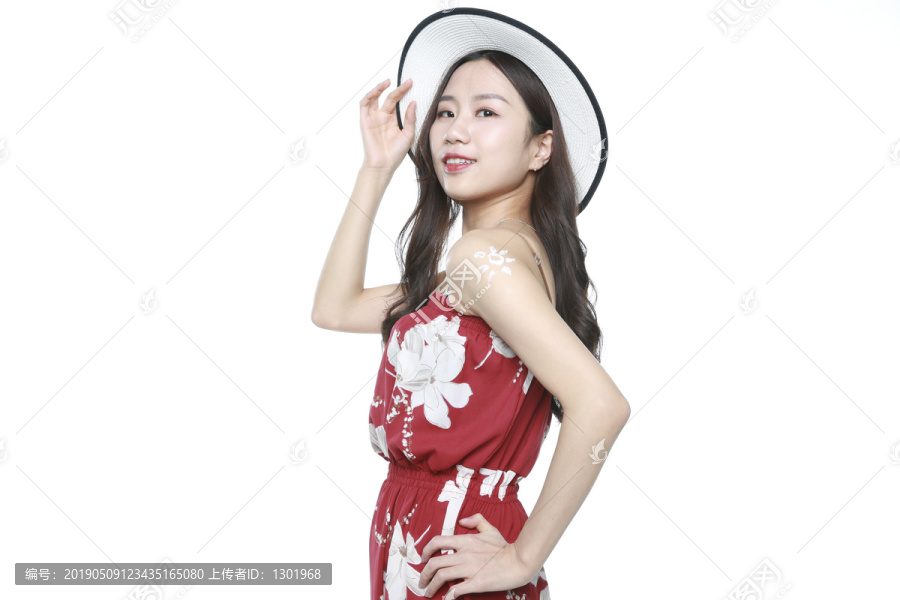 优雅美女夏日主题摄影