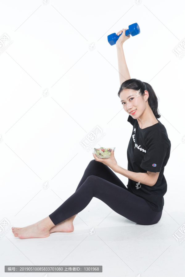 健康飲食沙拉素材圖片
