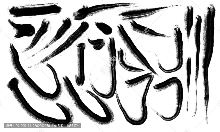 毛筆筆觸