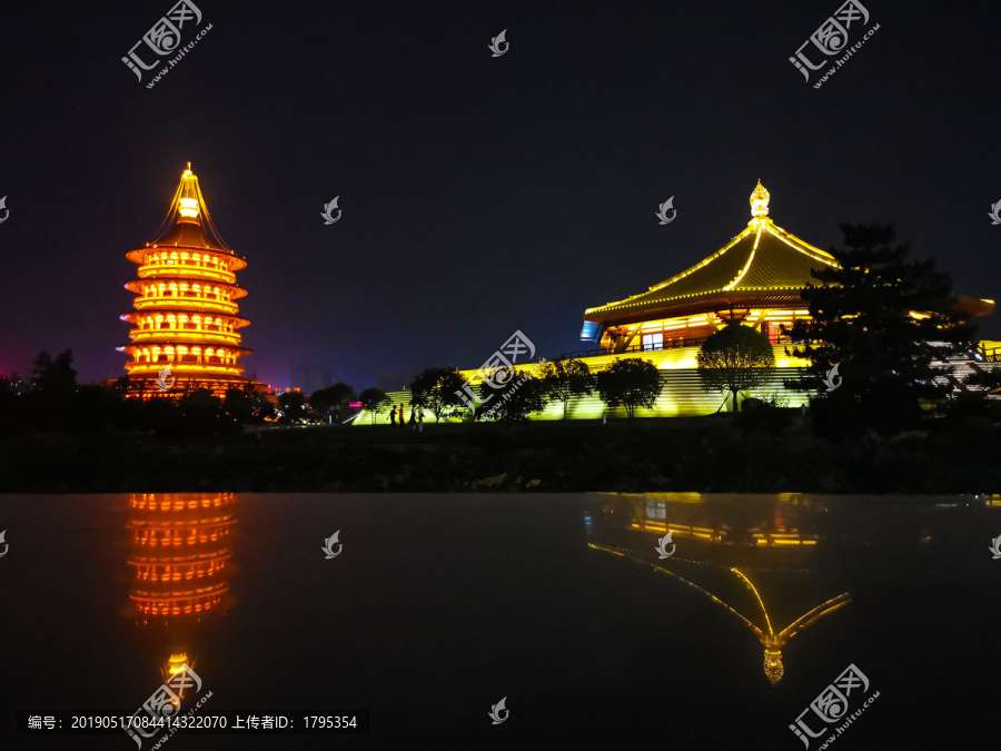 洛阳明堂天堂夜景