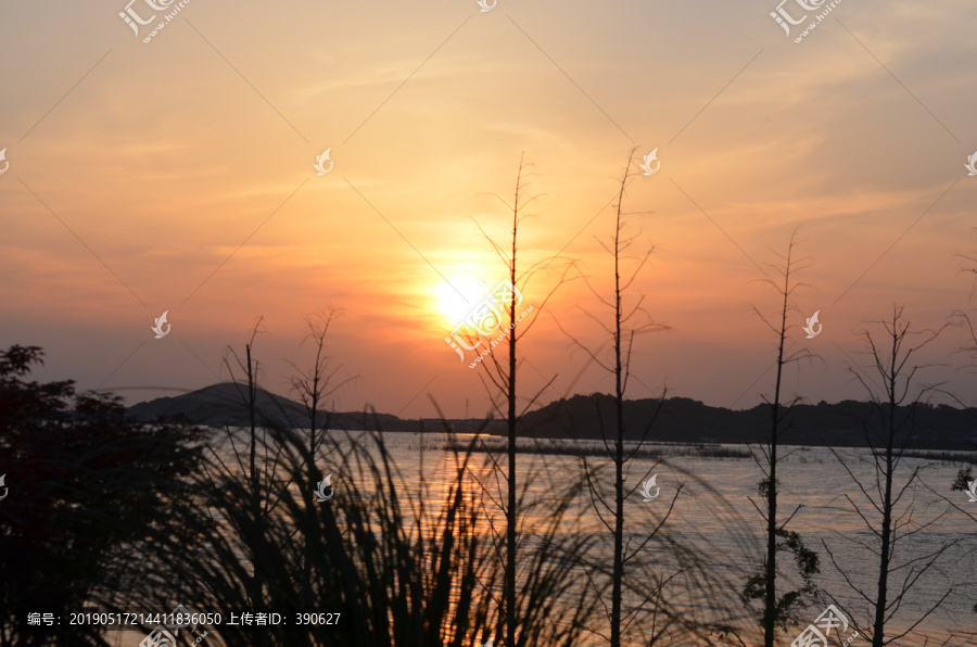 太湖落日