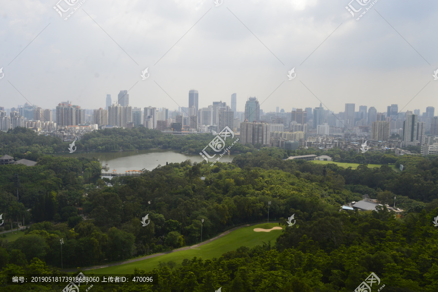 俯瞰广州风景