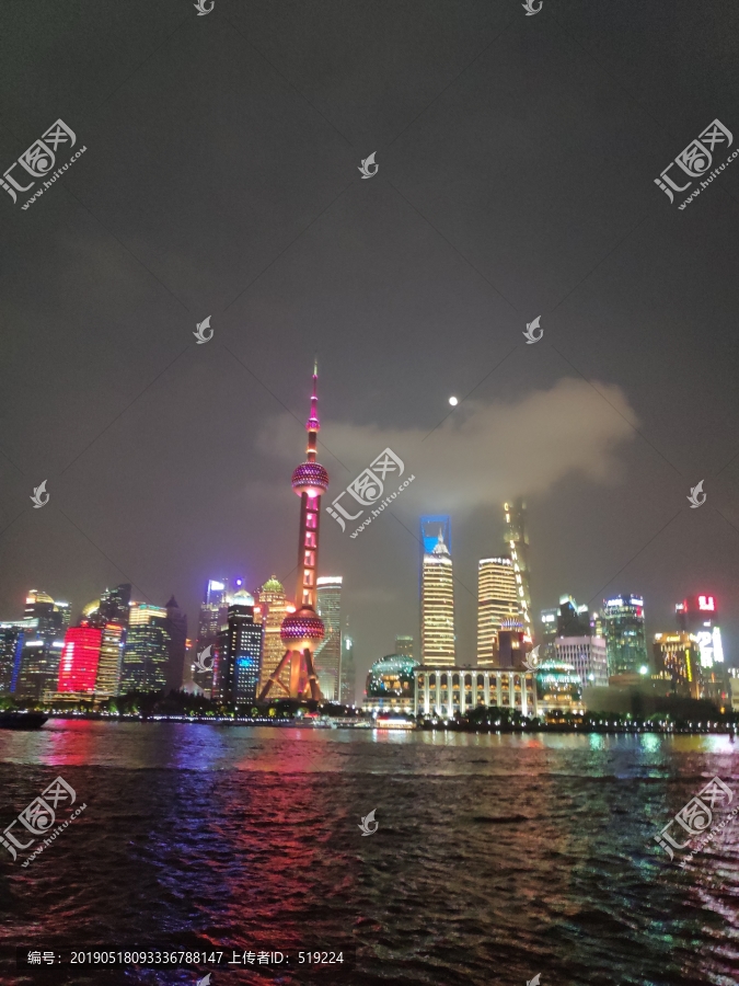 上海东方明珠塔夜景