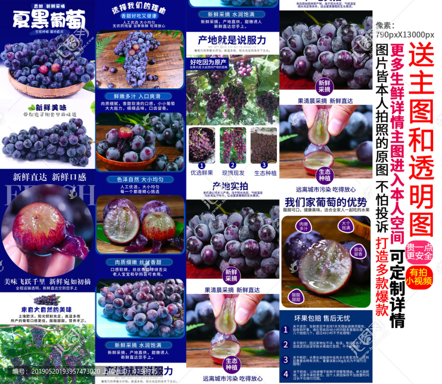 夏黑葡萄詳情主圖