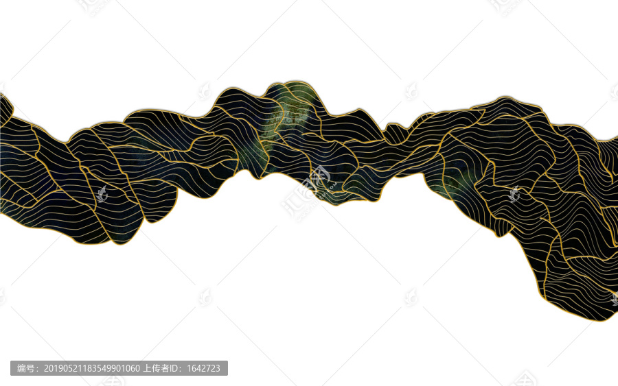線條金山山脈