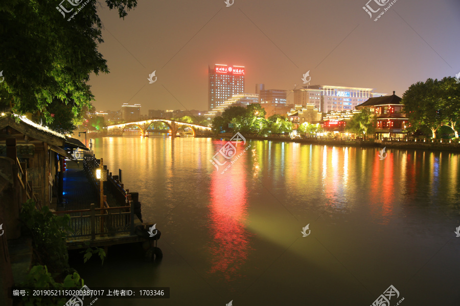 杭州京杭大运河夜景
