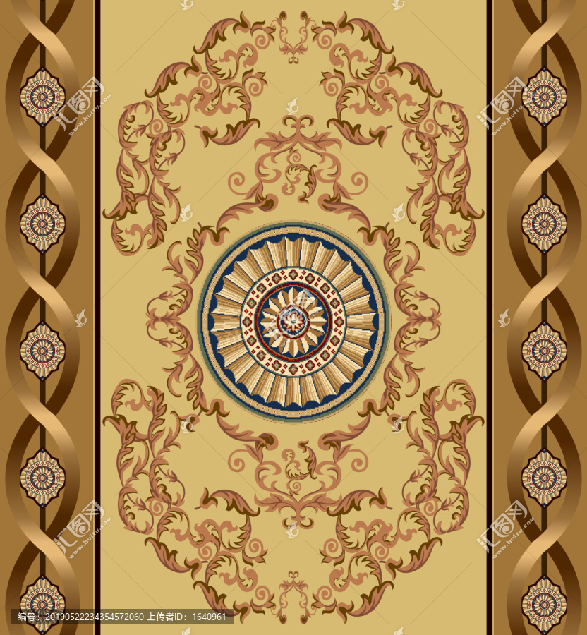 歐式花紋拼循環(huán)