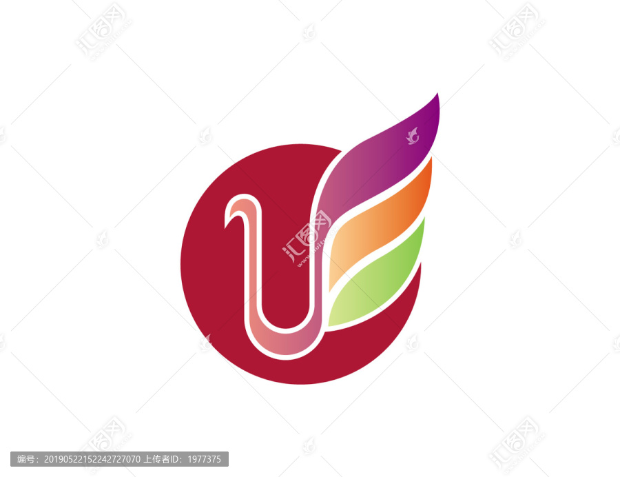 logo标志商标字体设计U