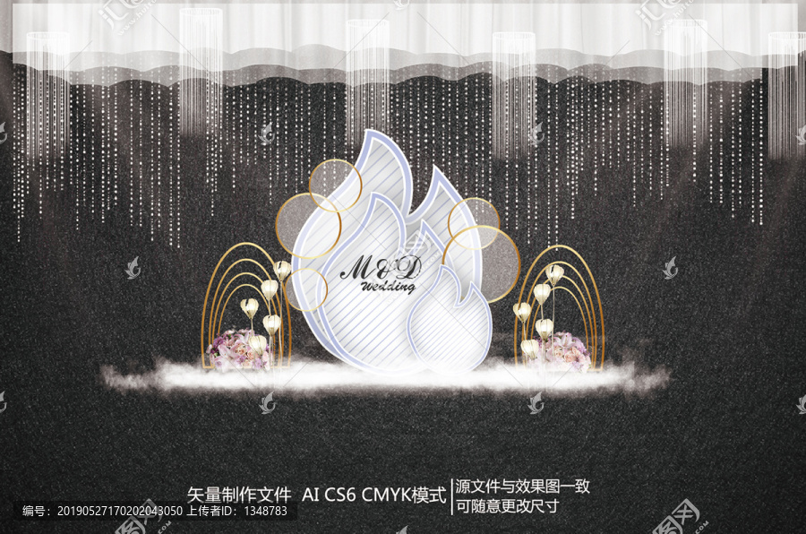 藍色婚禮儀式區(qū)