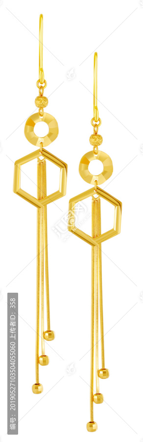 5G足金999黃金耳飾