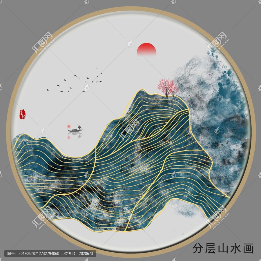 潑墨抽象畫