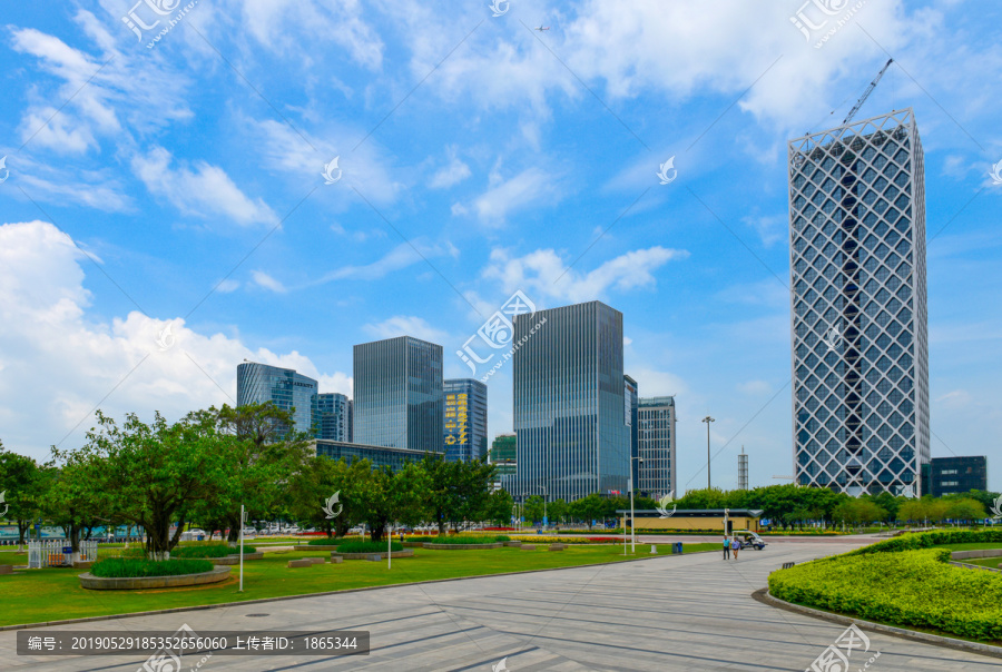 深圳宝安区海滨广场风光