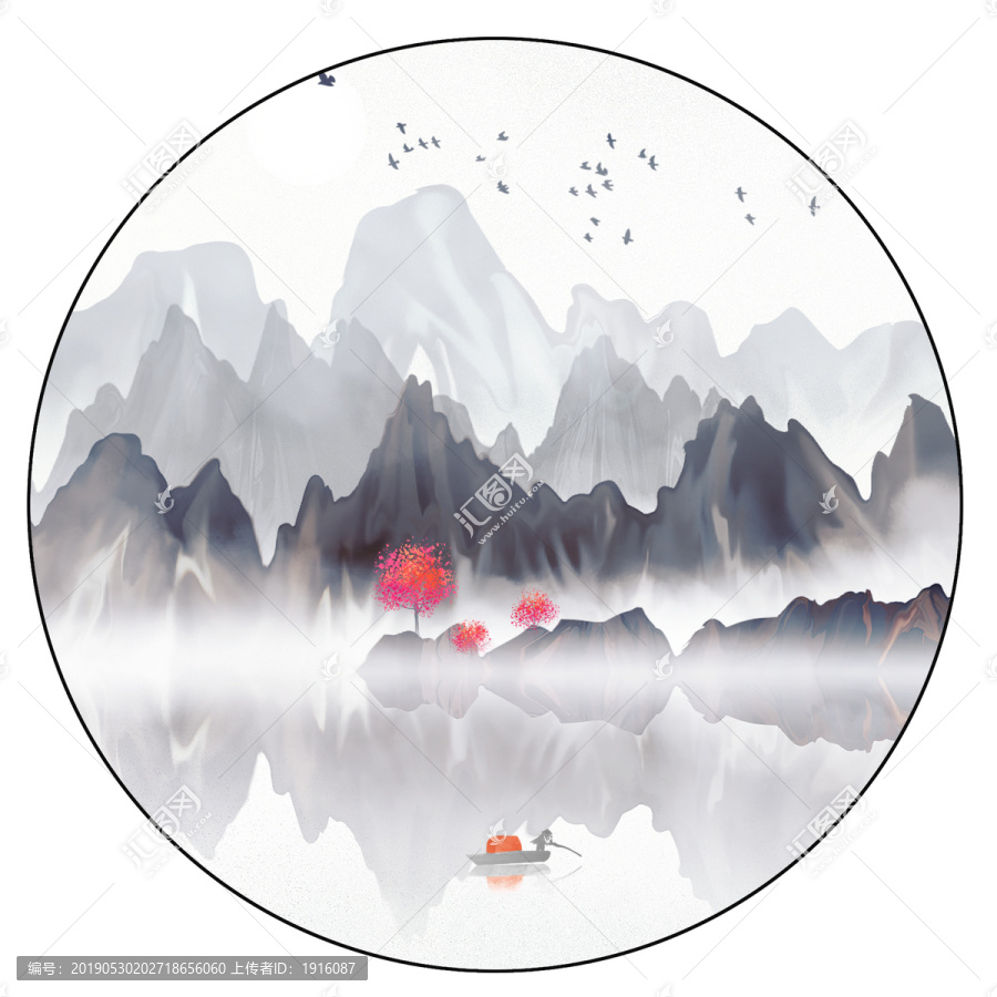 新中式意境山水畫(huà)