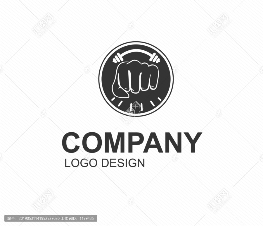 健身拳頭啞鈴LOGO