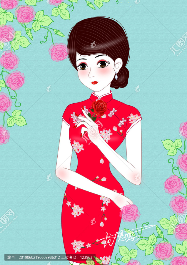 旗袍美女