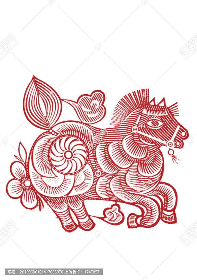 馬剪紙