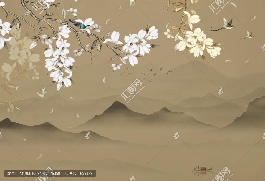 工筆花鳥山水畫