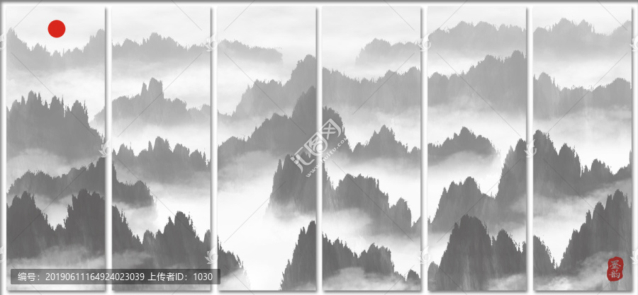 巨幅山水畫