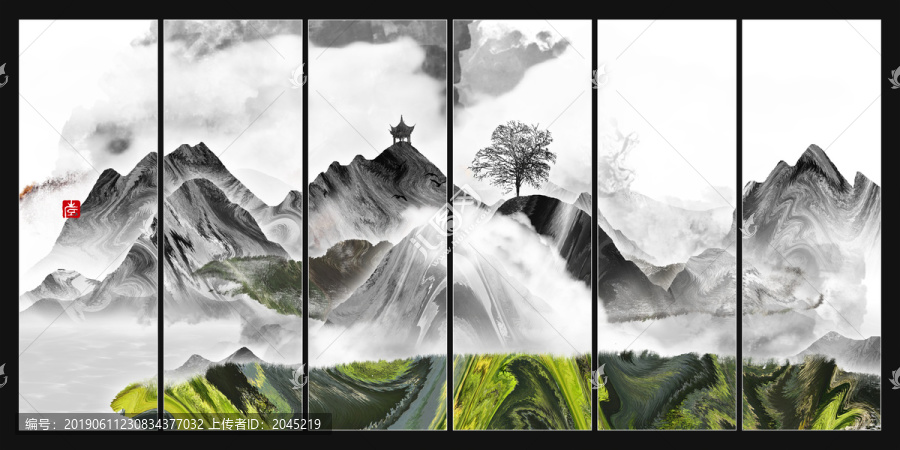 山水掛畫