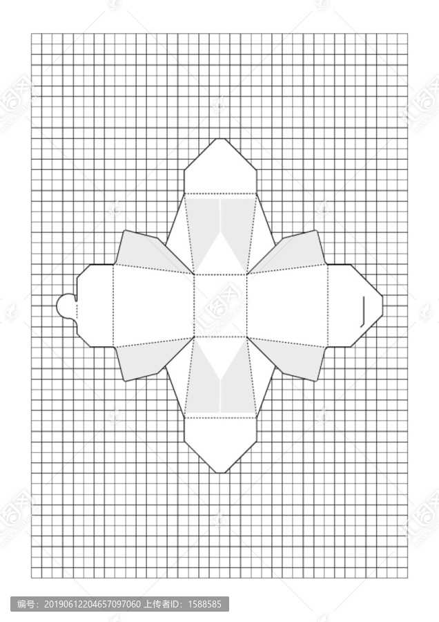 盒子分解图