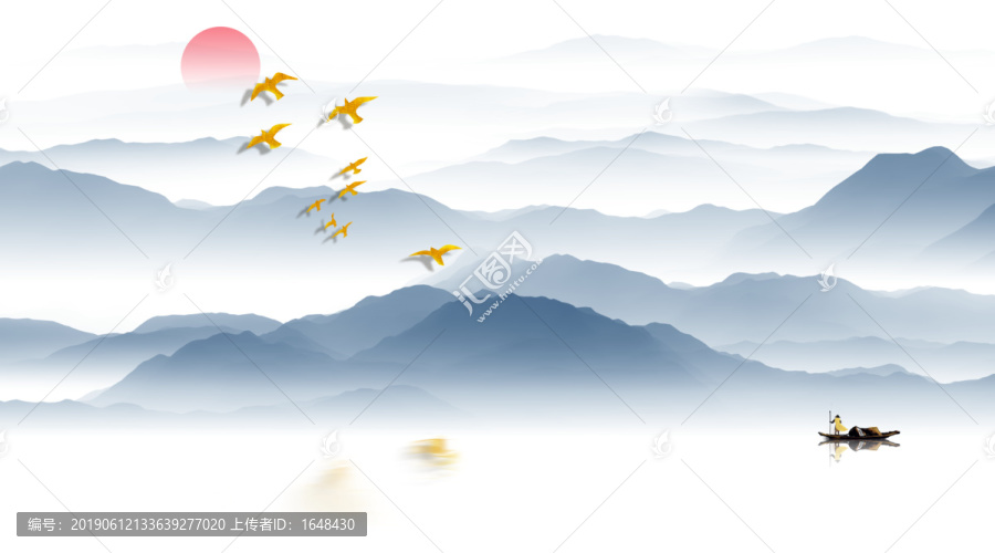 山脈遠山