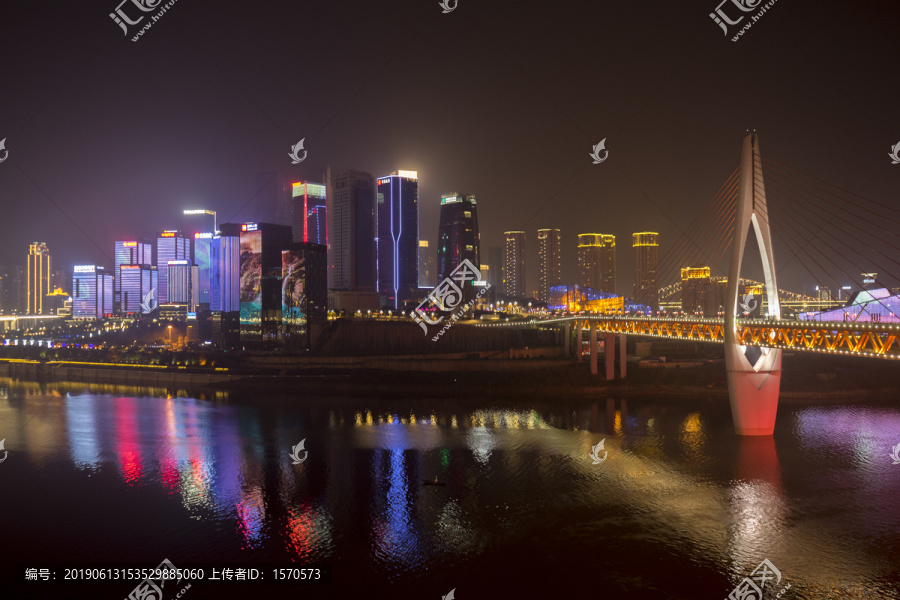 重庆千厮门大桥夜景