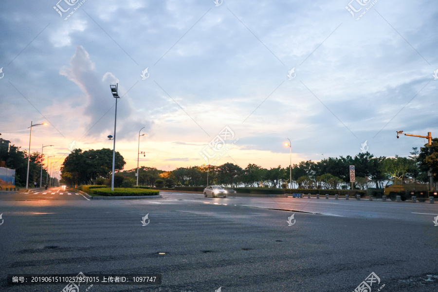 厦门环岛路晚霞